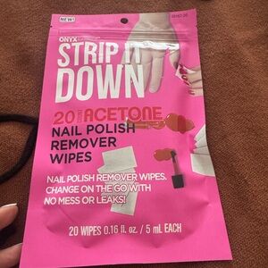 Pink Nail Polish Remover Wipes
